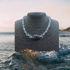Ocean Serenity Quartz & Abalone Necklace